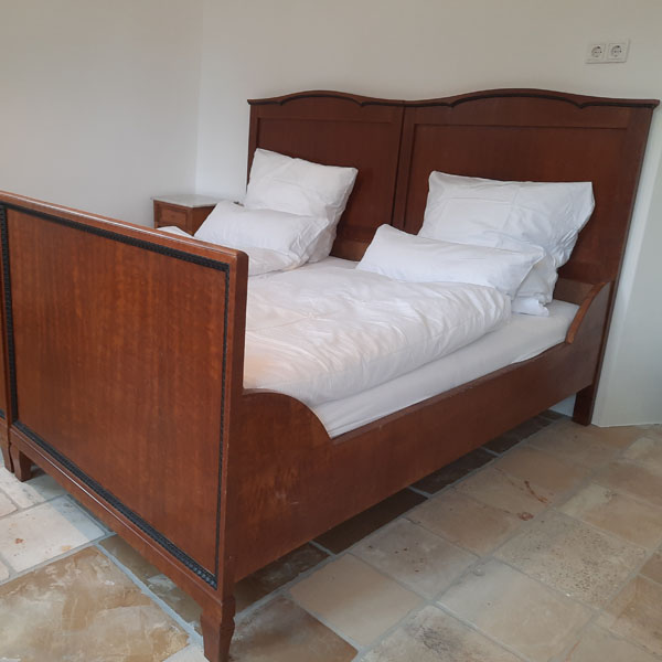 Bett im Ferienapartment